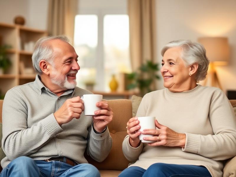 Starší pár plánující důchod